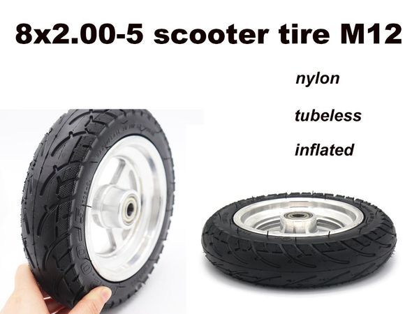 8x2.00-5 inch tire m12 for electric scooter pneumatic nylon wheel and alloy hub non-slip tubeless tires motorcycle wheels &
8x2.00-5 inch tire m12 for electric scooter pneumatic nylon wheel and alloy hub non-slip tubeless tires motorcycle wheels &