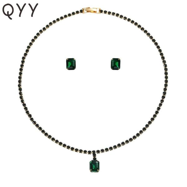 earrings & necklace fashion full green austrian crystal stone wedding sets party jewelry for women girls, Silver
earrings & necklace fashion full green austrian crystal stone wedding sets party jewelry for women girls, Silver