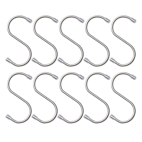 1pc stainless steel s shaped hanger hook kitchen bathroom clothing hooks railing clasp holder & rails
1pc stainless steel s shaped hanger hook kitchen bathroom clothing hooks railing clasp holder & rails
