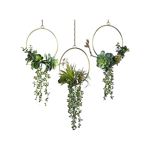 artificial flower metal garland handmade wreath of succulents and eucalyptus 3-piece set for wedding backdrop wall decor decorative flowers
artificial flower metal garland handmade wreath of succulents and eucalyptus 3-piece set for wedding backdrop wall decor decorative flowers