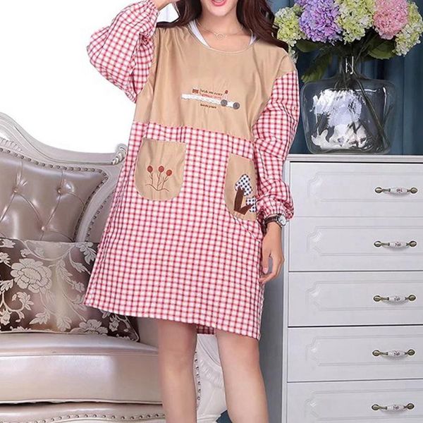aprons fashion waterproof smock women long sleeved apron household cooking baking coffee shop clean
aprons fashion waterproof smock women long sleeved apron household cooking baking coffee shop clean