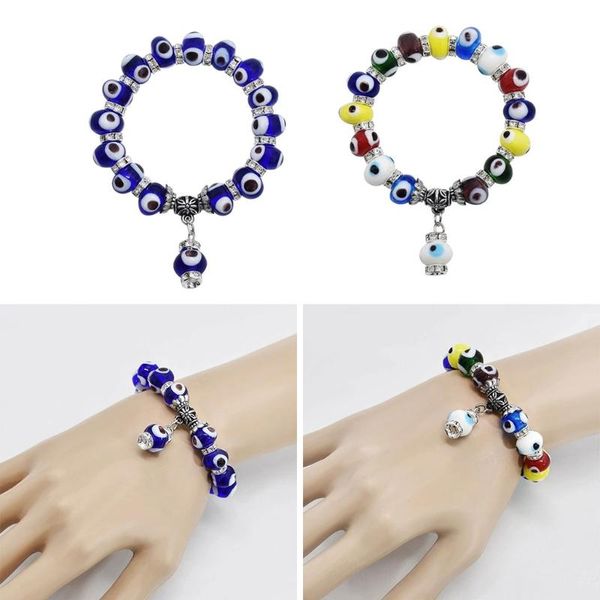 link, chain lucky blue evil eye beaded bracelet with hand charm bangle jewelry turkey cyan wrist for protection, Black
link, chain lucky blue evil eye beaded bracelet with hand charm bangle jewelry turkey cyan wrist for protection, Black