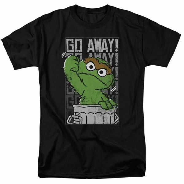 sesame street go away t shirt mens licensed classic tv show oscar tee black, White;black
sesame street go away t shirt mens licensed classic tv show oscar tee black, White;black