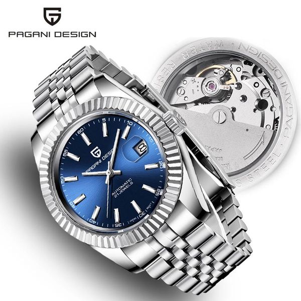 wristwatches pagani design brand 2021 automatic men's watches business waterproof mechanical watch men military clocks reloj hombre, Slivery;brown
wristwatches pagani design brand 2021 automatic men's watches business waterproof mechanical watch men military clocks reloj hombre, Slivery;brown