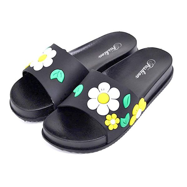 slippers leisure fashion women's sandals summer pvc anti-skid simple flower slides female indoor beach home, Black
slippers leisure fashion women's sandals summer pvc anti-skid simple flower slides female indoor beach home, Black