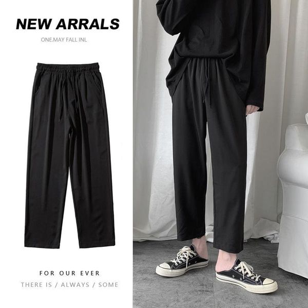 summer straight casual pants men's fashion solid color business dress men streetwear wild loose suit mens m-2xl, Black
summer straight casual pants men's fashion solid color business dress men streetwear wild loose suit mens m-2xl, Black