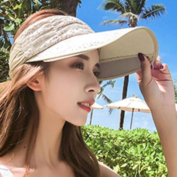 wide brim hats korean women empty lace canvas sun visor hat sunscreen adjustable beach baseball, Blue;gray
wide brim hats korean women empty lace canvas sun visor hat sunscreen adjustable beach baseball, Blue;gray