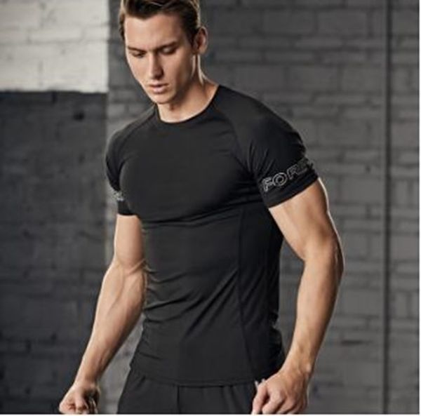 men's t-shirt male summer coat round collar men jerseys quick-drying breathable fitness, Black;yellow
men's t-shirt male summer coat round collar men jerseys quick-drying breathable fitness, Black;yellow
