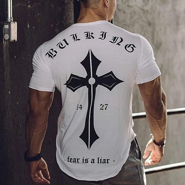 men's t-shirts cotton sports t-shirt, short sleeve, slim, fitness, bodybuilding, workout, White;black
men's t-shirts cotton sports t-shirt, short sleeve, slim, fitness, bodybuilding, workout, White;black