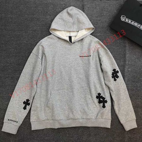 hearts grey chrome embroidery sanskrit cross men's and women's hooded sweater coats, Black
hearts grey chrome embroidery sanskrit cross men's and women's hooded sweater coats, Black