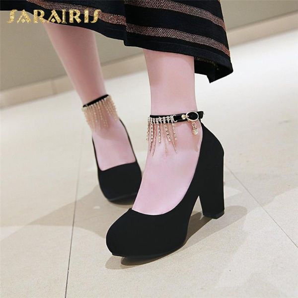dress shoes sarairis arrivals 2021 plus size 45 chunky high heels buckle strap woman pumps platform metal decoration lady, Black
dress shoes sarairis arrivals 2021 plus size 45 chunky high heels buckle strap woman pumps platform metal decoration lady, Black