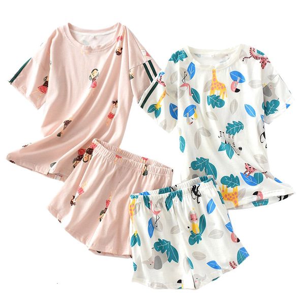 women's sleepwear summer new women pajamas set comfort cotton 2pcs shortskorean style sweet cartoon printed homewear leisure w, Black;red
women's sleepwear summer new women pajamas set comfort cotton 2pcs shortskorean style sweet cartoon printed homewear leisure w, Black;red