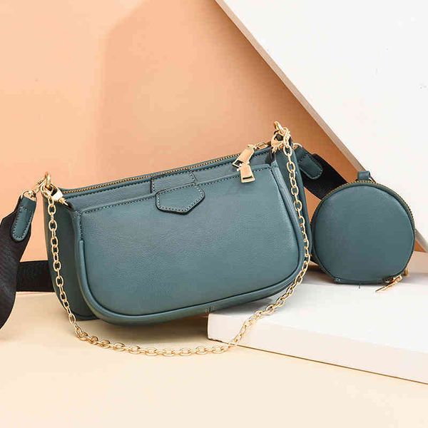 2pcs 2022 new chains shoulder bag women pu leather handbag designer crossbody casual lady shopping pouch fashion wallet sac
2pcs 2022 new chains shoulder bag women pu leather handbag designer crossbody casual lady shopping pouch fashion wallet sac