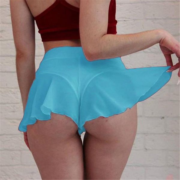 women's shorts female high waist pole dance ruffle ladies mini tight bikini mature women, White;black
women's shorts female high waist pole dance ruffle ladies mini tight bikini mature women, White;black