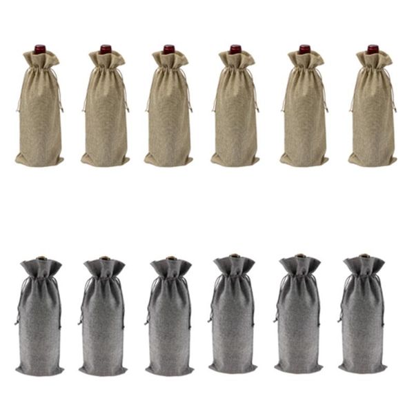hanging baskets 12pcs durable wine bags burlap red bottle glass bag travel pouch gift weddings party reusable packaging
hanging baskets 12pcs durable wine bags burlap red bottle glass bag travel pouch gift weddings party reusable packaging