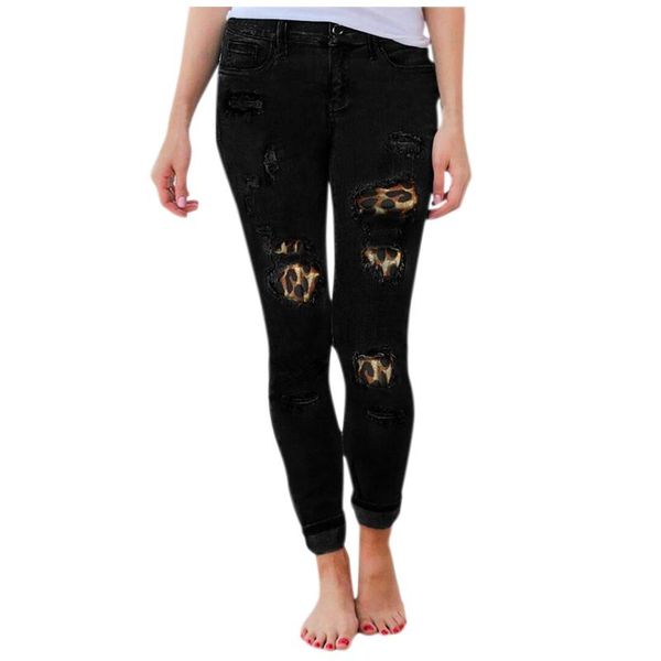 women's jeans women leopard print ripped plus size trousers pencil skinny fashion female pants denim l3, Blue
women's jeans women leopard print ripped plus size trousers pencil skinny fashion female pants denim l3, Blue
