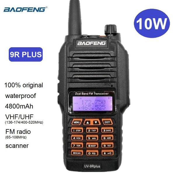 baofeng uv 9r plus 10w waterproof walkie talkie vhf uhf two way cb radio station ham scanner for hunts uv-9r transceiver
baofeng uv 9r plus 10w waterproof walkie talkie vhf uhf two way cb radio station ham scanner for hunts uv-9r transceiver