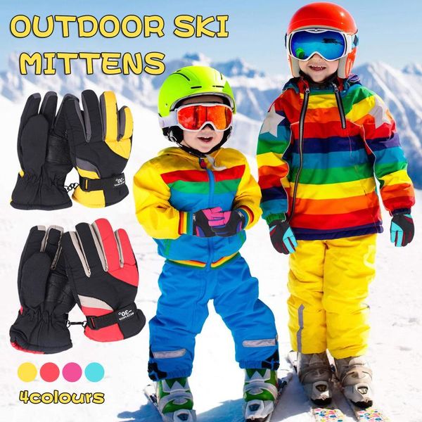 winter professional ski gloves outdoor kids snow skating snowboarding windproof warm children's mittens, White
winter professional ski gloves outdoor kids snow skating snowboarding windproof warm children's mittens, White