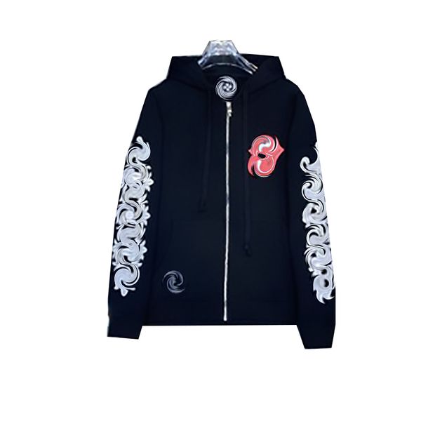 21ss designer brand hoodie men's lip printing, soft material, large area color fastness and neatness are excellent, Black
21ss designer brand hoodie men's lip printing, soft material, large area color fastness and neatness are excellent, Black