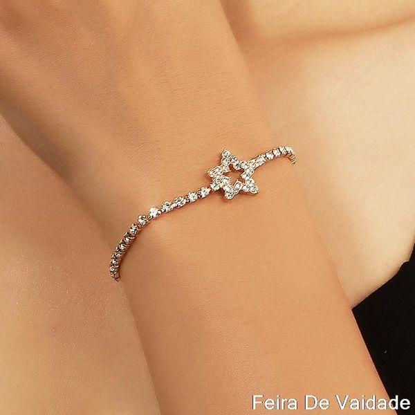 link, chain silver color woman luxury bracelet handmade jewelry five-pointed star fashion simple cube, Black
link, chain silver color woman luxury bracelet handmade jewelry five-pointed star fashion simple cube, Black