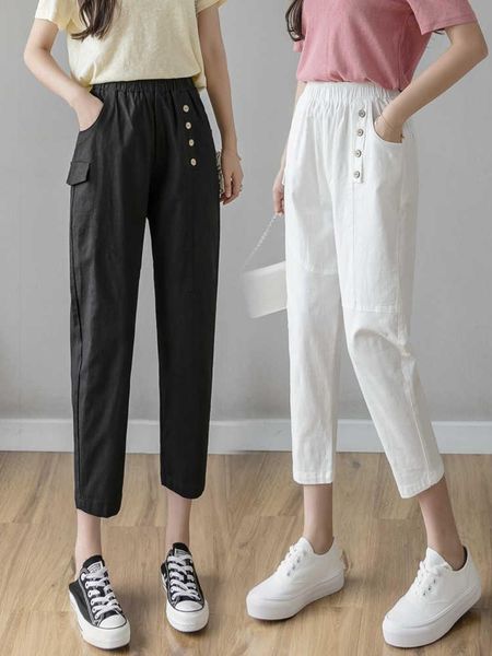 women's pants & capris 7% cotton linen children's summer 2021 thin loose white casual slim high waist harlan, Black;white
women's pants & capris 7% cotton linen children's summer 2021 thin loose white casual slim high waist harlan, Black;white