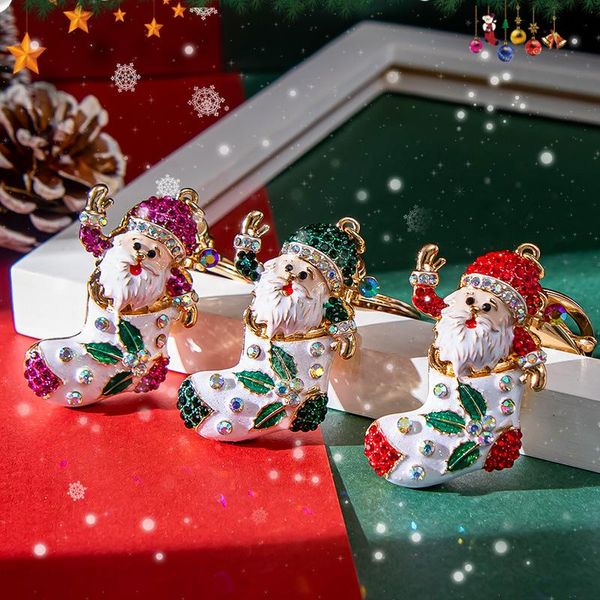 charms 1pcs christmas series enamel rhinestone tree santa claus keychain for women bag car jewelry accessories, Bronze;silver
charms 1pcs christmas series enamel rhinestone tree santa claus keychain for women bag car jewelry accessories, Bronze;silver