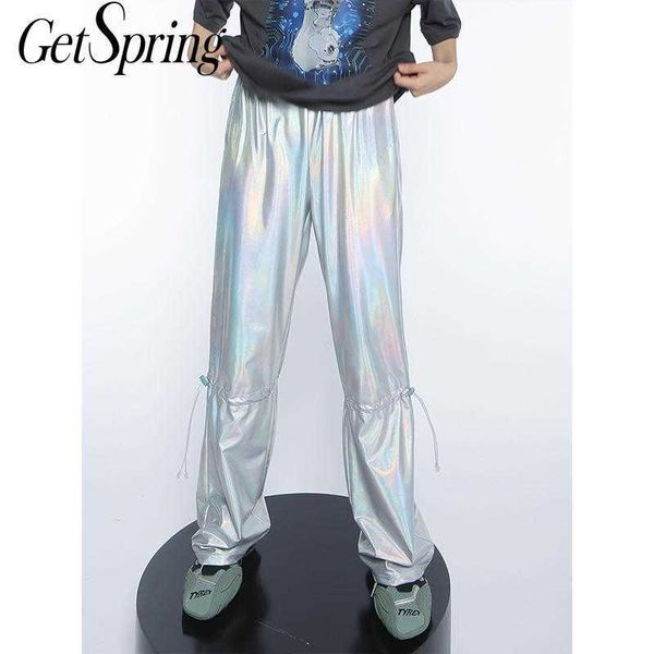 getspring women pant drawstring casual wide leg pants all match fashion high waist trousers baggy lady 210601, Black;white
getspring women pant drawstring casual wide leg pants all match fashion high waist trousers baggy lady 210601, Black;white
