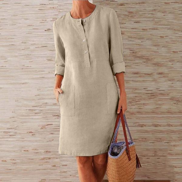 women's swimwear cotton linen summer dress women casual button solid color mini dresses with pocket long sleeve autumn sundress vestido, White;black
women's swimwear cotton linen summer dress women casual button solid color mini dresses with pocket long sleeve autumn sundress vestido, White;black