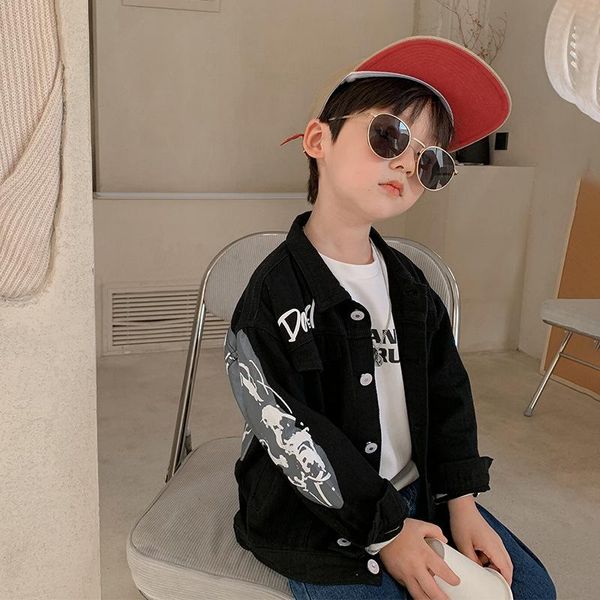 jackets spring and autumn boys denim jacket children's western style 2021 fall letter printing long sleeve baby kids, Blue;gray
jackets spring and autumn boys denim jacket children's western style 2021 fall letter printing long sleeve baby kids, Blue;gray