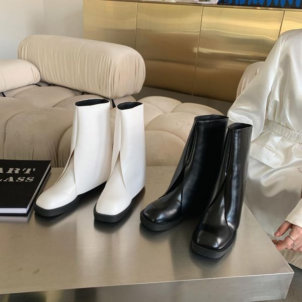 boots fashion women sock round toe flats heeled black/white mid calf ladies winter motorcycle booties dress shoes cool
boots fashion women sock round toe flats heeled black/white mid calf ladies winter motorcycle booties dress shoes cool