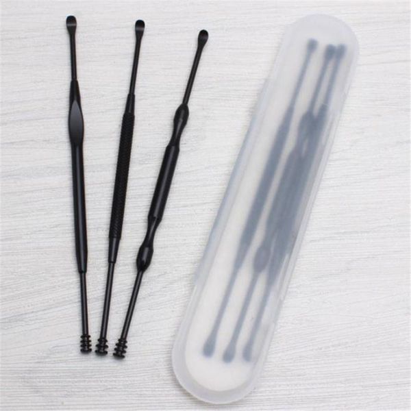 electric nose & ear trimmers 3pcs/set black stainless steel earpick portable care tools safe double-ended spoon digging cleanning
electric nose & ear trimmers 3pcs/set black stainless steel earpick portable care tools safe double-ended spoon digging cleanning
