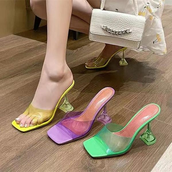 dress shoes transparent casual women's sandals outdoor square toe crystal kitten high heel fashion lady's sandal, Black
dress shoes transparent casual women's sandals outdoor square toe crystal kitten high heel fashion lady's sandal, Black