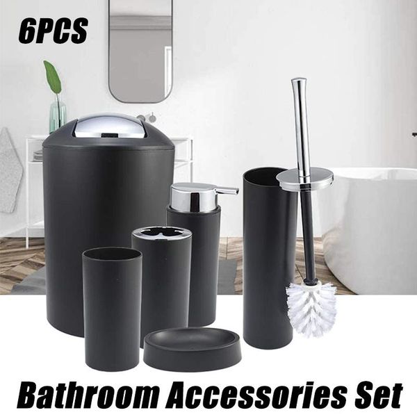 6pcs bathroom washing tools set toothbrush holder soap dish dispenser toilet brush trash can kit bath accessory
6pcs bathroom washing tools set toothbrush holder soap dish dispenser toilet brush trash can kit bath accessory