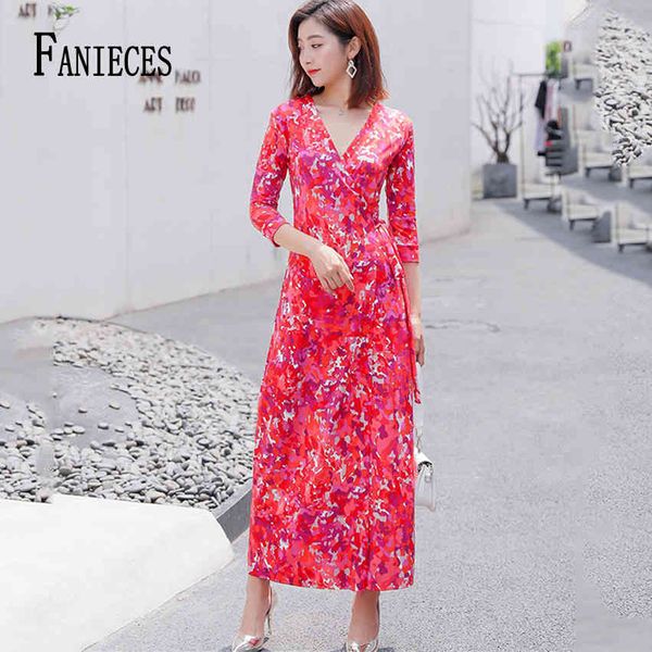 women v neck red long dress vintage elegant holiday maxi bandage es fashion print casual female vestidos mujer 210520, Black;gray
women v neck red long dress vintage elegant holiday maxi bandage es fashion print casual female vestidos mujer 210520, Black;gray