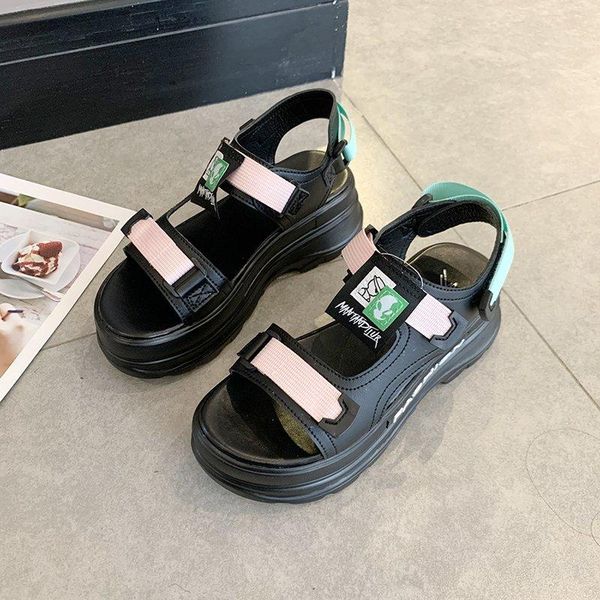 sandals women 2021 summer fashion platform roman female outdoor wedges thick sole ladies casual beach shoes, Black
sandals women 2021 summer fashion platform roman female outdoor wedges thick sole ladies casual beach shoes, Black