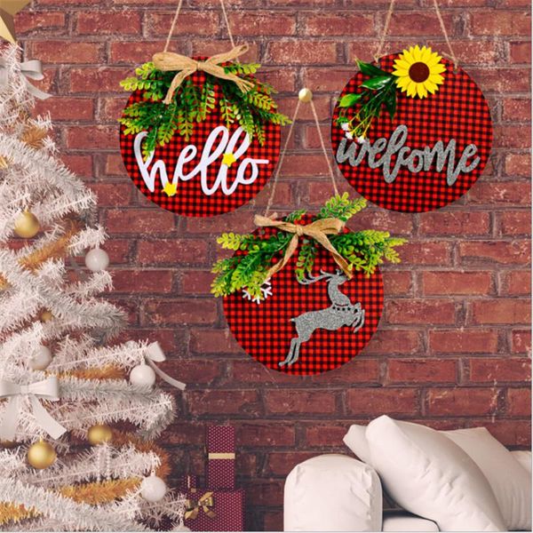 christmas decorations wooden plaid doorplate door hanging decoration for home welcome ornament 2022 navidad kerst
christmas decorations wooden plaid doorplate door hanging decoration for home welcome ornament 2022 navidad kerst