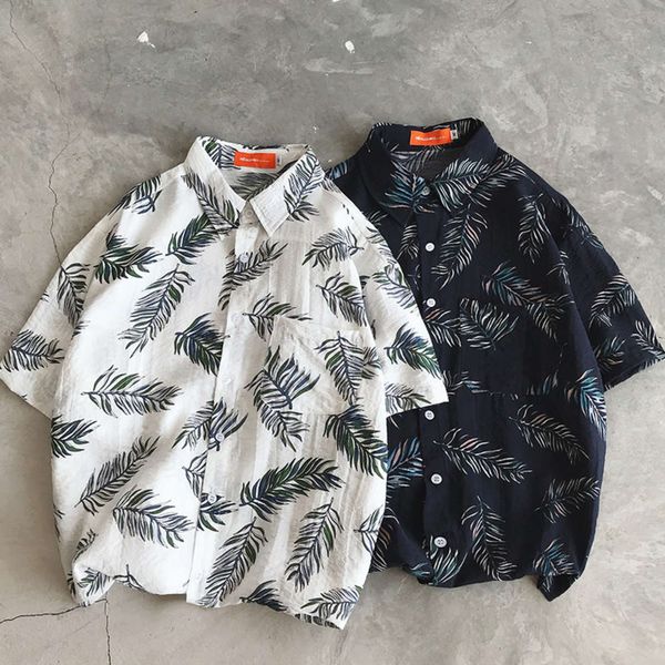 men's casual shirts shirtins loose short sleeve hawaiian beach harajuku style couple flower men's and women's chic shirt cec, White;black
men's casual shirts shirtins loose short sleeve hawaiian beach harajuku style couple flower men's and women's chic shirt cec, White;black