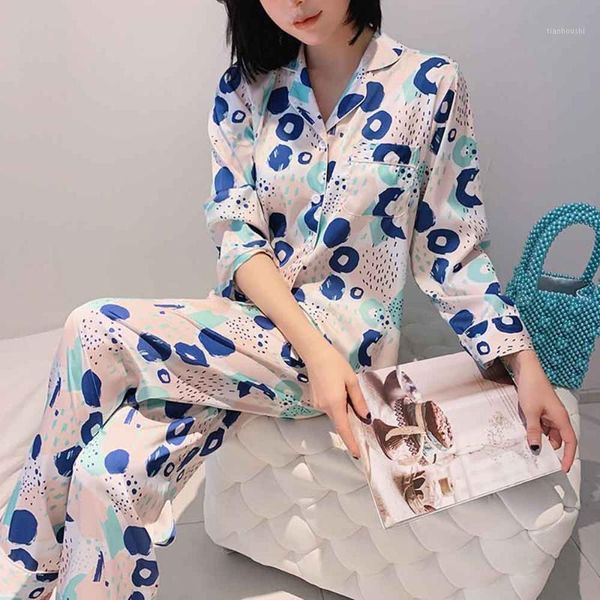 women's sleepwear liiundr faux silk stan summer pajamas set women long sleeve shirt nightwear print ladies home wear piajams suits 1608, Black;red
women's sleepwear liiundr faux silk stan summer pajamas set women long sleeve shirt nightwear print ladies home wear piajams suits 1608, Black;red