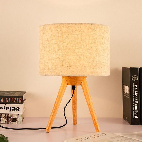 table lamps small bedside lamp - wooden tripod nightstand for bedroom, living room, office, home with fabric linen shade
table lamps small bedside lamp - wooden tripod nightstand for bedroom, living room, office, home with fabric linen shade