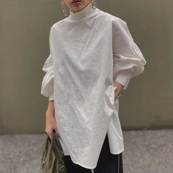 casual all match elegant office lady blouse half high collar lantern sleeve loose long shirt fashion summer 16f1364 210510, White
casual all match elegant office lady blouse half high collar lantern sleeve loose long shirt fashion summer 16f1364 210510, White