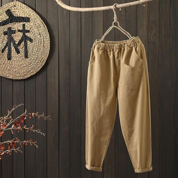women's pants & capris maple mystery autumn 2021 literary and artistic simple pocket casual loose thin cotton harlan, Black;white
women's pants & capris maple mystery autumn 2021 literary and artistic simple pocket casual loose thin cotton harlan, Black;white