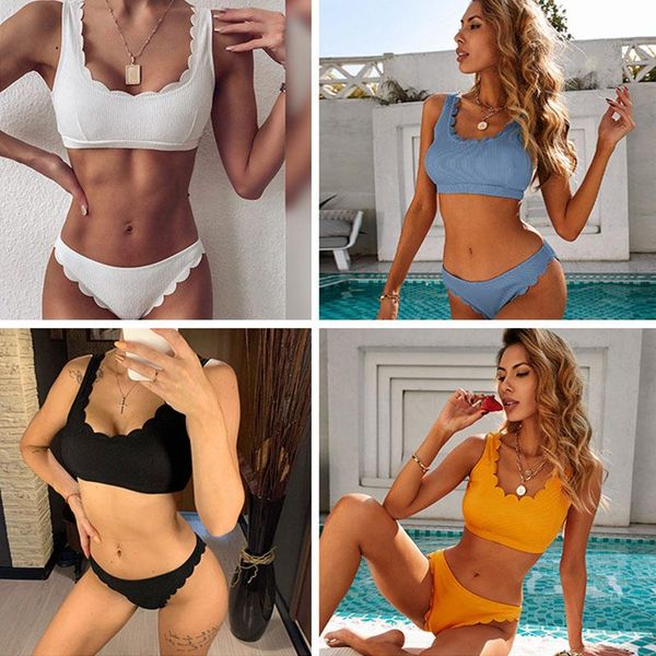 one-piece suits 2021 bikini solid color knitted ribbed women's split swimsuit
one-piece suits 2021 bikini solid color knitted ribbed women's split swimsuit