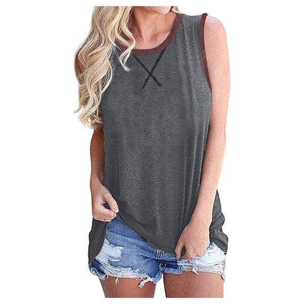 women's t-shirt cross o-neck woman t-shirts harajuku solid color sleeveless female clothing summer cotton loose stretchy womans ropa, White
women's t-shirt cross o-neck woman t-shirts harajuku solid color sleeveless female clothing summer cotton loose stretchy womans ropa, White