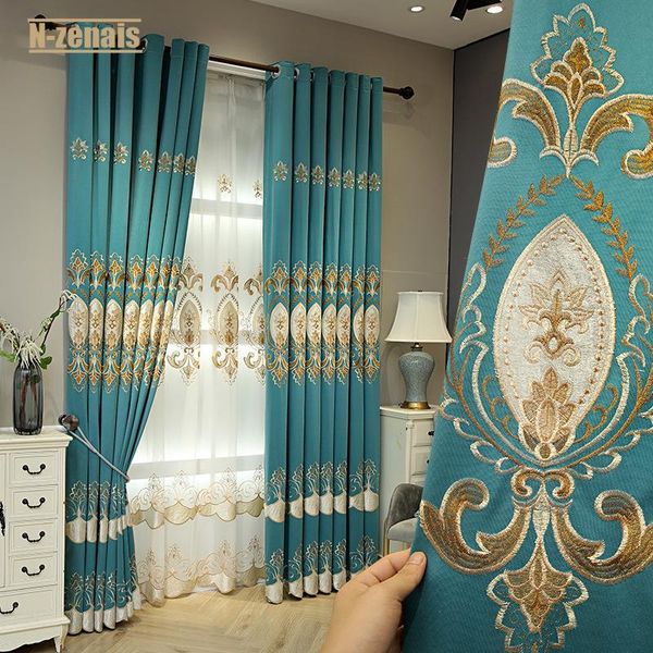 curtain & drapes european style living room embroidered curtains high-end luxury customized products for dining bedroom
curtain & drapes european style living room embroidered curtains high-end luxury customized products for dining bedroom