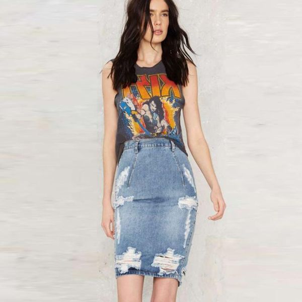 skirts women pencil skirt ripped jeans distressed destroyed hole high waist frayed edge denim streetwear vintage plus size large, Black
skirts women pencil skirt ripped jeans distressed destroyed hole high waist frayed edge denim streetwear vintage plus size large, Black