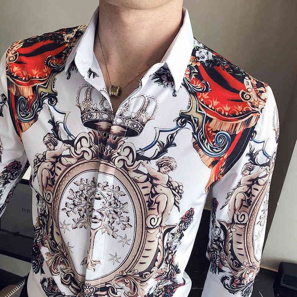 deluxe men's jersey vintage man's standard baroque test men in flower shirt of the prom form, White;black
deluxe men's jersey vintage man's standard baroque test men in flower shirt of the prom form, White;black