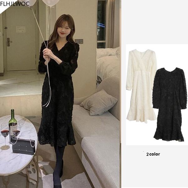 casual dresses korea chic fashion fenimine vestidos women elegant date birthdays party v neck solid retro vintage trumet mearmaid, Black;gray
casual dresses korea chic fashion fenimine vestidos women elegant date birthdays party v neck solid retro vintage trumet mearmaid, Black;gray