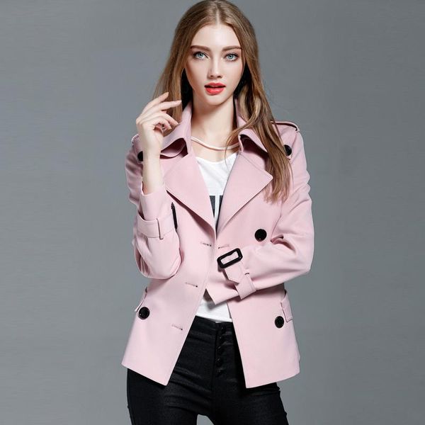 women's trench coats double button women classic windbreaker coat spring autumn outwear office lady fashion overcoat, Tan;black
women's trench coats double button women classic windbreaker coat spring autumn outwear office lady fashion overcoat, Tan;black