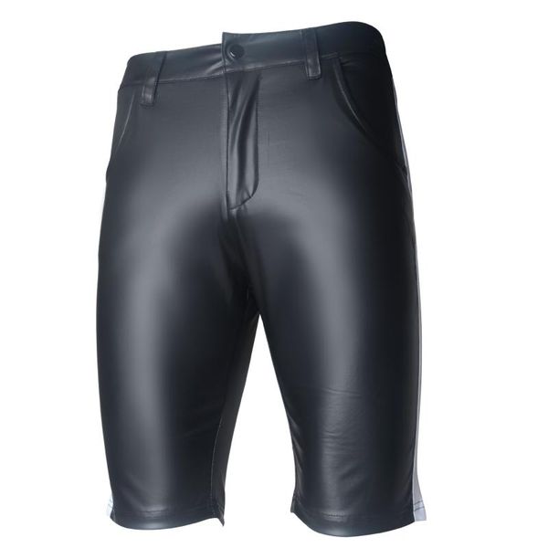 patent leather pants faux punk style nightclub shorts performance ballroom knee-length fashionable breeches men's, White;black
patent leather pants faux punk style nightclub shorts performance ballroom knee-length fashionable breeches men's, White;black