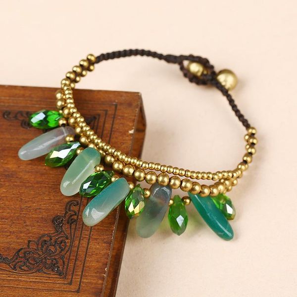 charm bracelets european and american bohemian fashion retro multi-layer crystal beads women's bracelet natural opal beach style female, Golden;silver
charm bracelets european and american bohemian fashion retro multi-layer crystal beads women's bracelet natural opal beach style female, Golden;silver